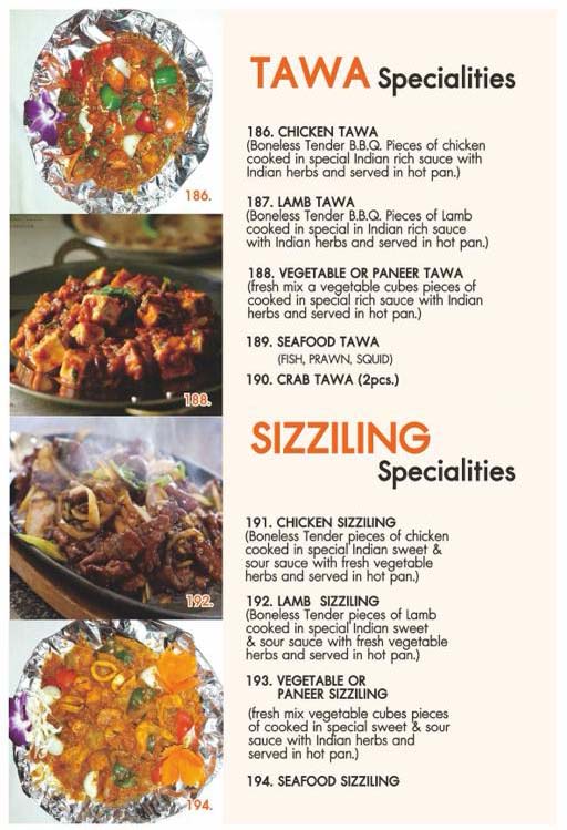 Flavor Restaurant - Sea View Restaurant Menu
