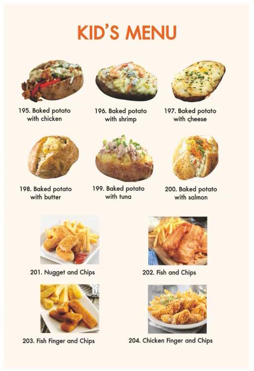 Flavor Restaurant - Sea View Restaurant Menu