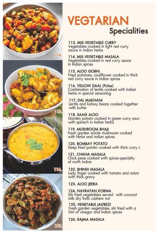 Flavor Restaurant - Sea View Restaurant Menu