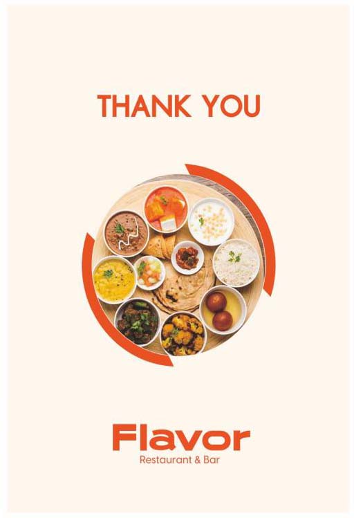 Flavor Restaurant - Sea View Restaurant Menu