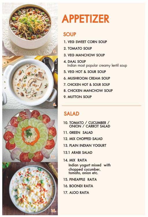 Flavor Restaurant - Sea View Restaurant Menu