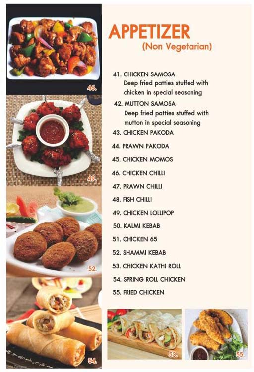 Flavor Restaurant - Sea View Restaurant Menu