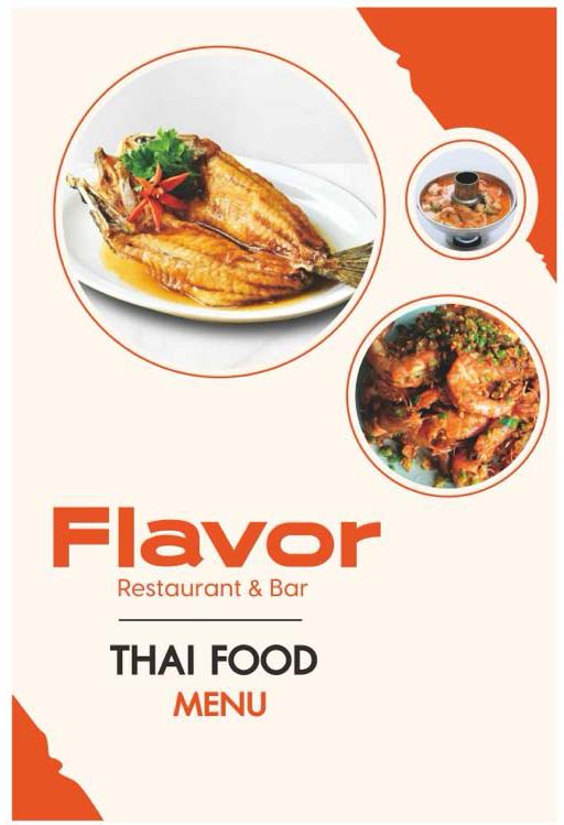 Flavor Restaurant - Sea View Restaurant Menu
